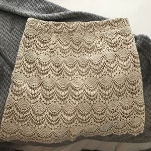 Crochet style skirt